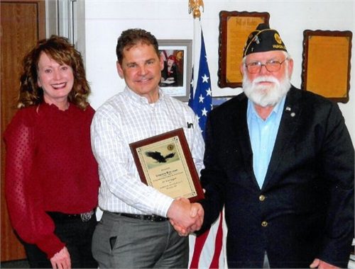 Gordon Wollman of Cornerstone Financial Solutions Inc as Huron's American Legion in March