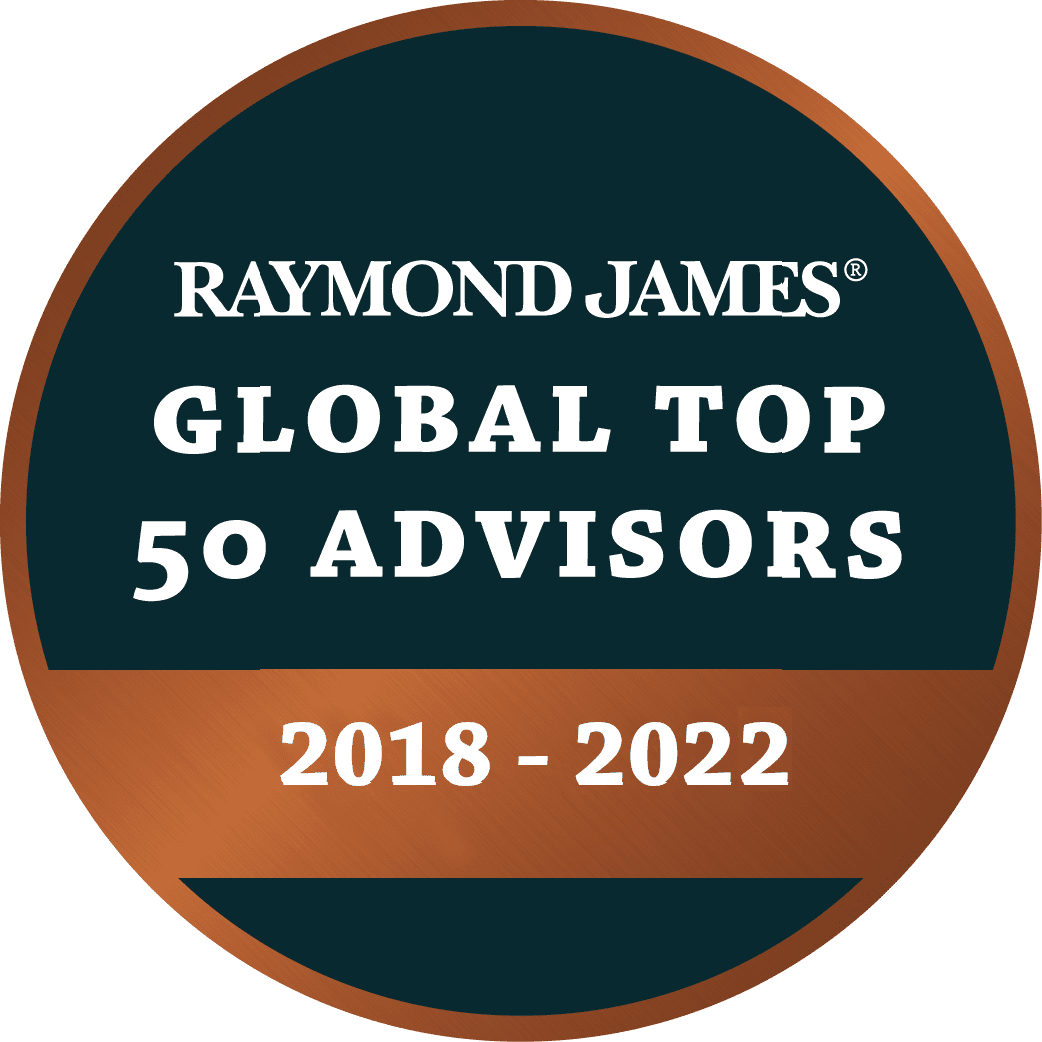 Awards Graphic_Global top 50 2023 Raymond James Global Top 50 Advisors Award 2018-2021 Cornerstone Financial Solutions Inc