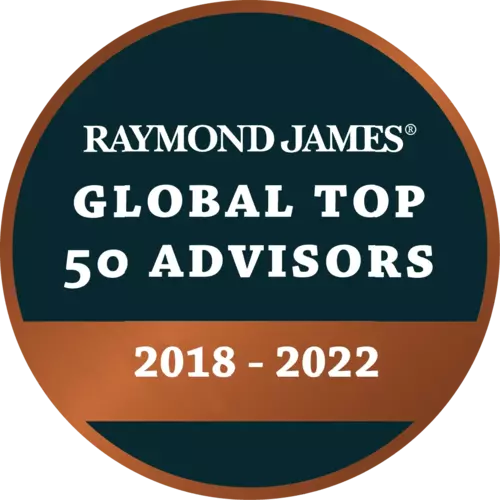 Raymond James Global Top 50 Advisors Award 2018-2021 Cornerstone Financial Solutions Inc