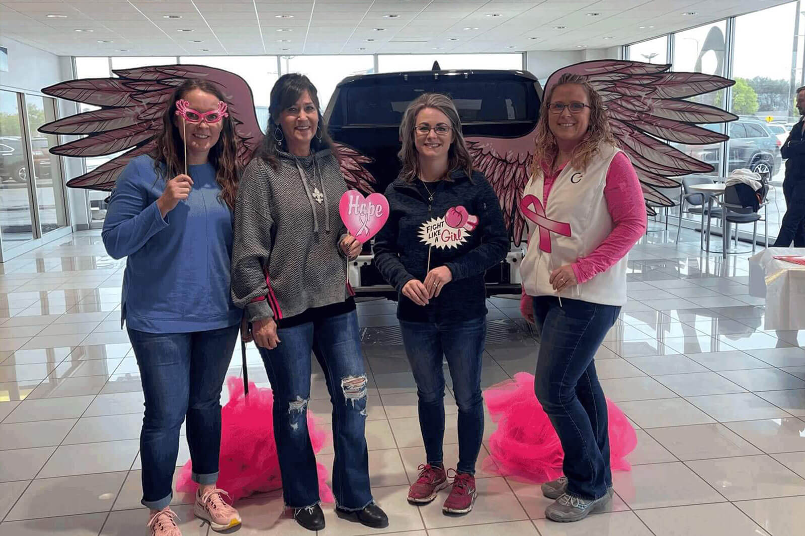 Cornerstone team at Huron’s Annual 1 Mile Walk for Breast Cancer Alyssa Kirk, Associate Advisor Lori Mack, First Impressions Director, CFS, Branch Associate, RJFS Liz Opfer, Personal Assistant, CFS, Branch Associate, RJFS Stephanie Gerrits, Client Relationship Manager