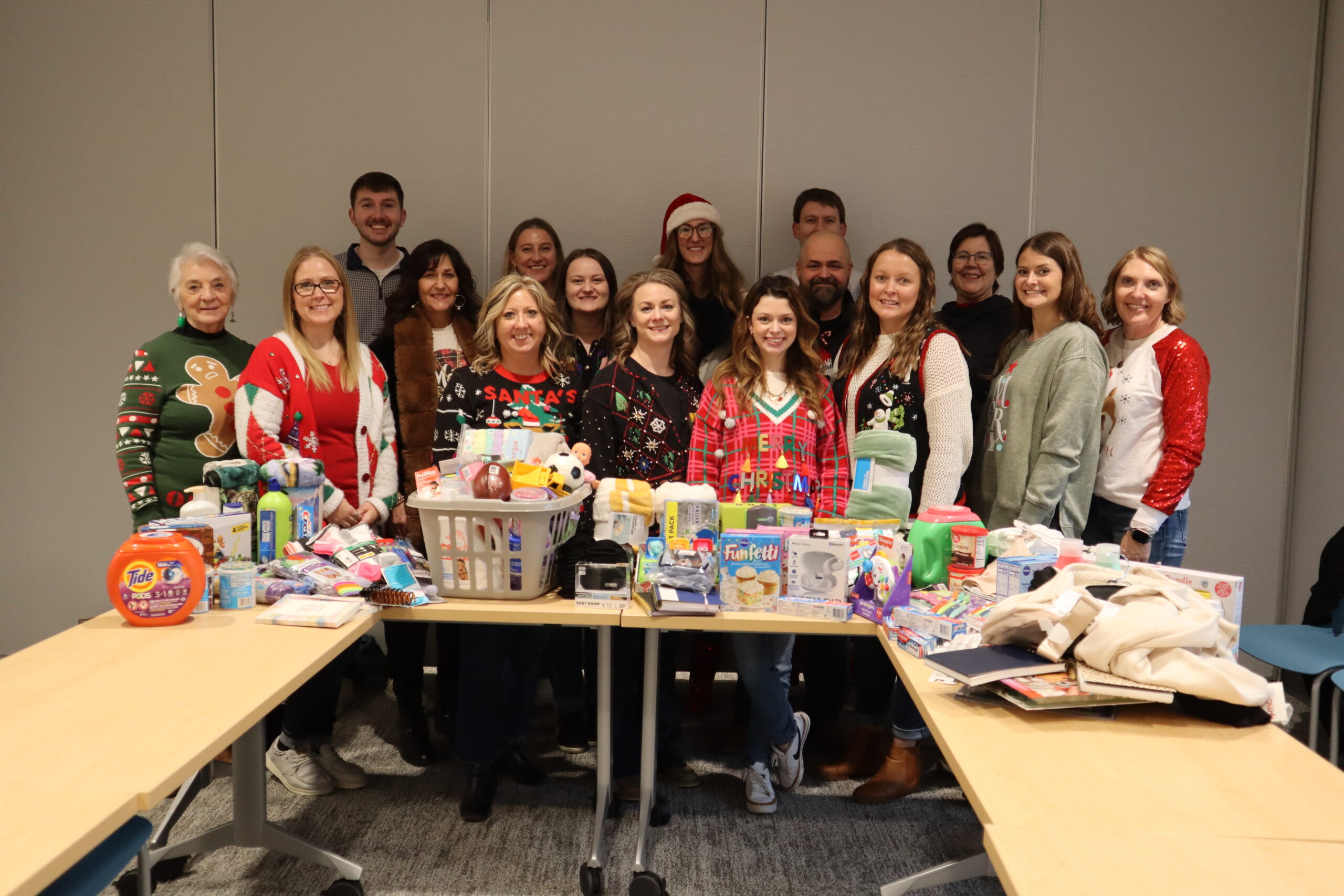 Team Cornerstone's 2024 Christmas Party - donations for Children's Home Shelter for Family Safety