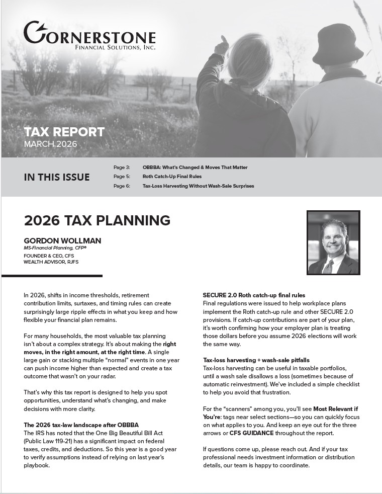 Cornerstone's Tax Newsletter Spring 2025